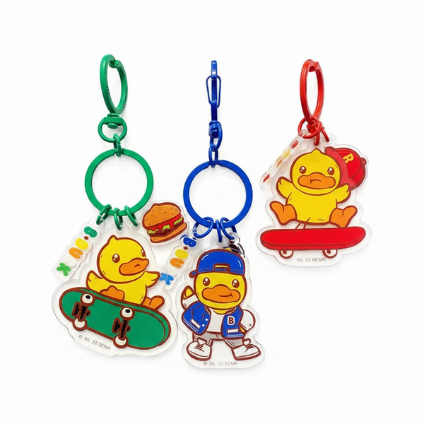 Porte-Clés Canard Skateboard