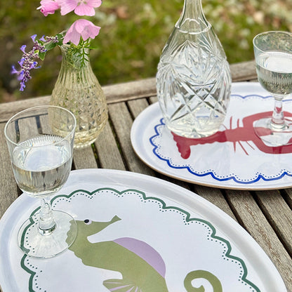 Lobster Oval Serving Tray - 31x22cm