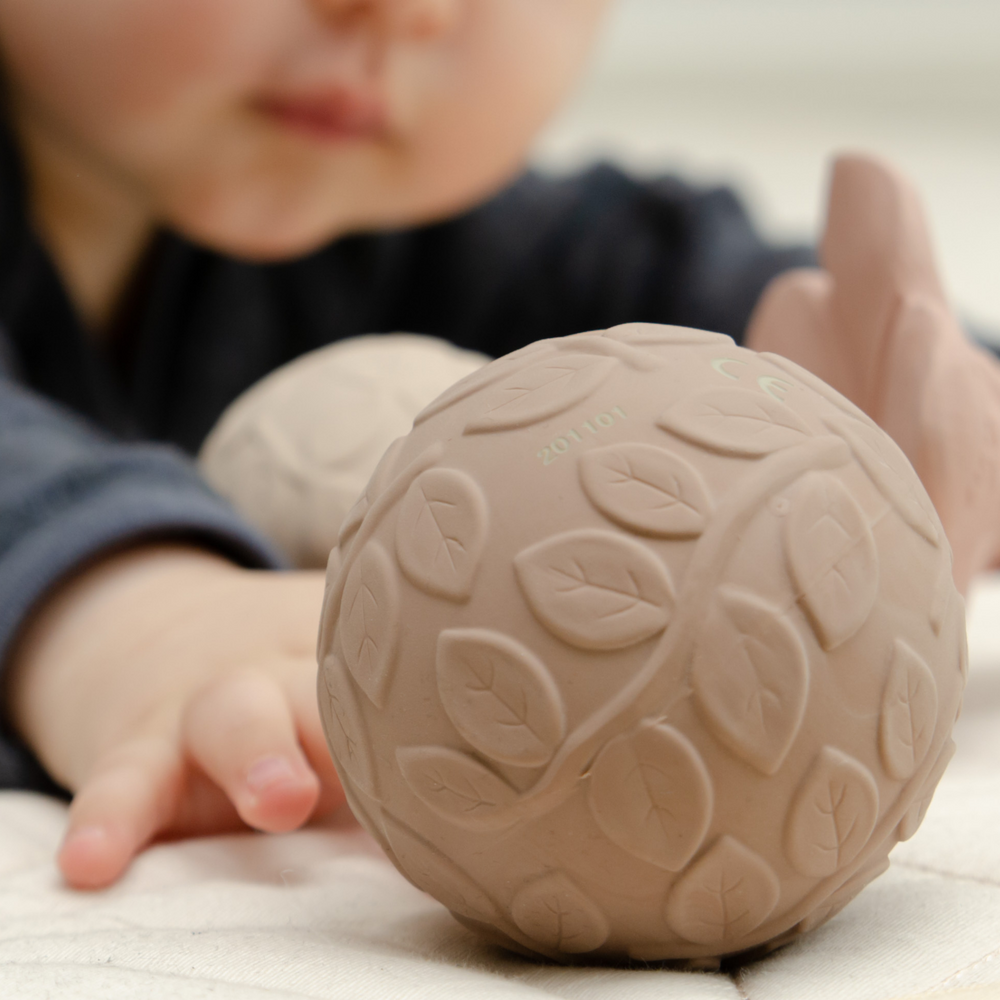 2-Pack Leaf Sensory Balls – Brown