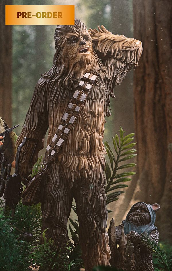 Pre-Order - Chewbacca and Tokkat Statue - Star Wars - Art Scale 1/10 - Iron Studios