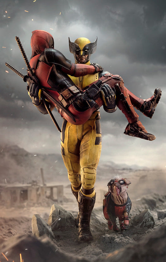 Deadpool and Wolverine Statue - Deadpool & Wolverine - Art Scale 1/10 - Iron Studios