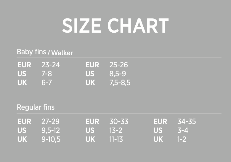 Swim Fin Walkers – Chaussures de nage enfant – HEVEA