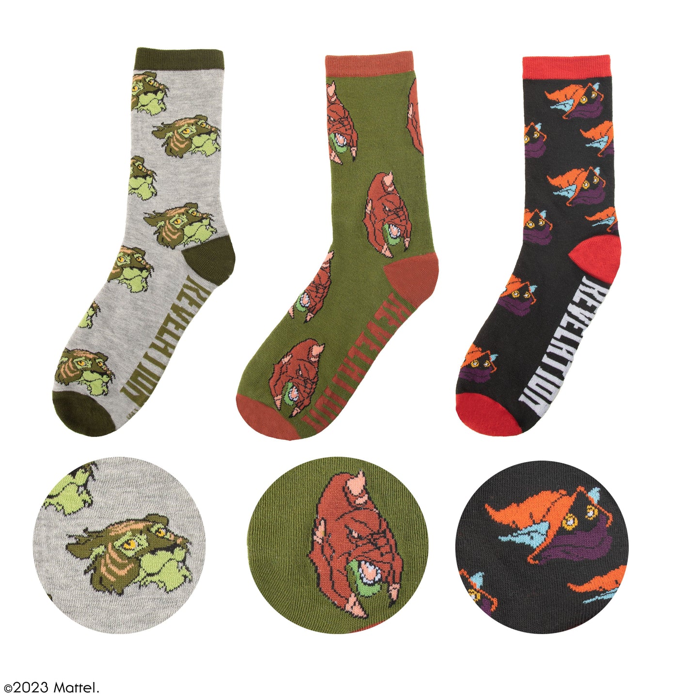 *Set de 3 Paires de Chaussettes Cringer, Tigre de combat & Orko