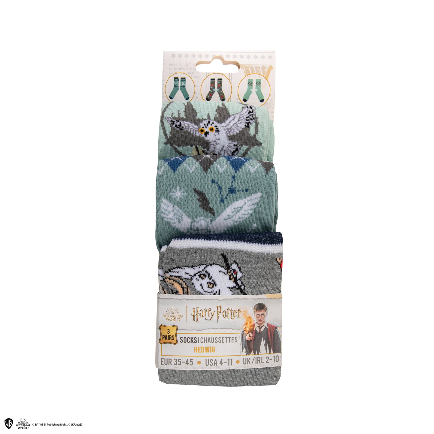 Set of 3 Pairs of Hedwig Socks