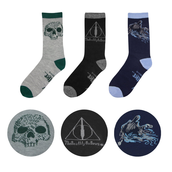 Set de 3 Paires de Chaussettes Les Reliques de la Mort Edition Deluxe