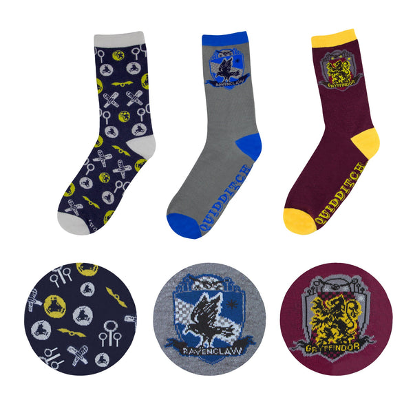Set de 3 Chaussettes Quidditch Vif d'Or