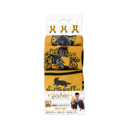 Set of 3 Pairs of Hufflepuff Socks