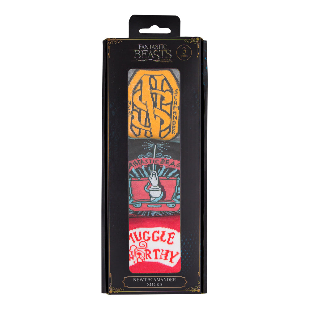 *Set of 3 Pairs of Newt Scamander Socks