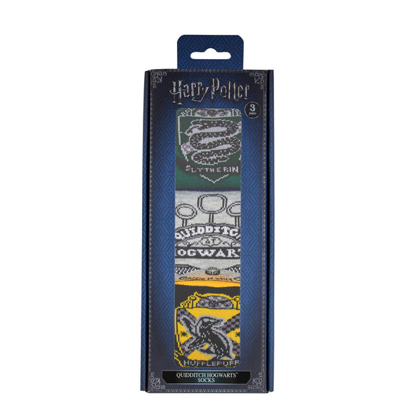 Set de 3 Paires de Chaussettes Quidditch Poudlard Edition Deluxe