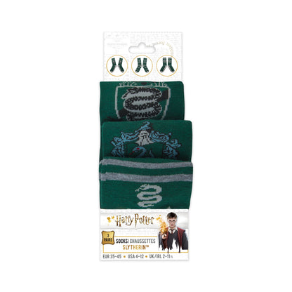 Set de 3 Paires de Chaussettes Serpentard