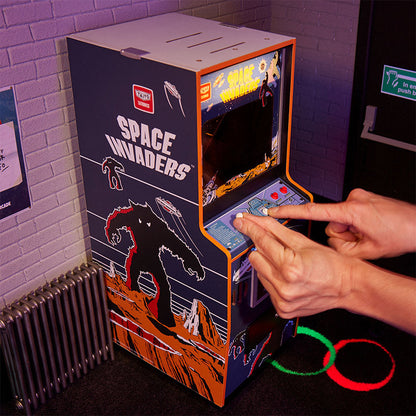 Space Invaders Quarter Scale Arcade Cabinet + Coin.
