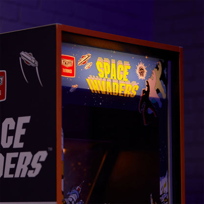 Space Invaders Quarter Scale Arcade Cabinet + Coin.