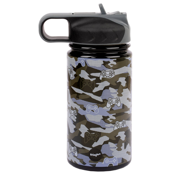 Gourde en acier inoxydable avec paille 350ml - Camouflage Manette