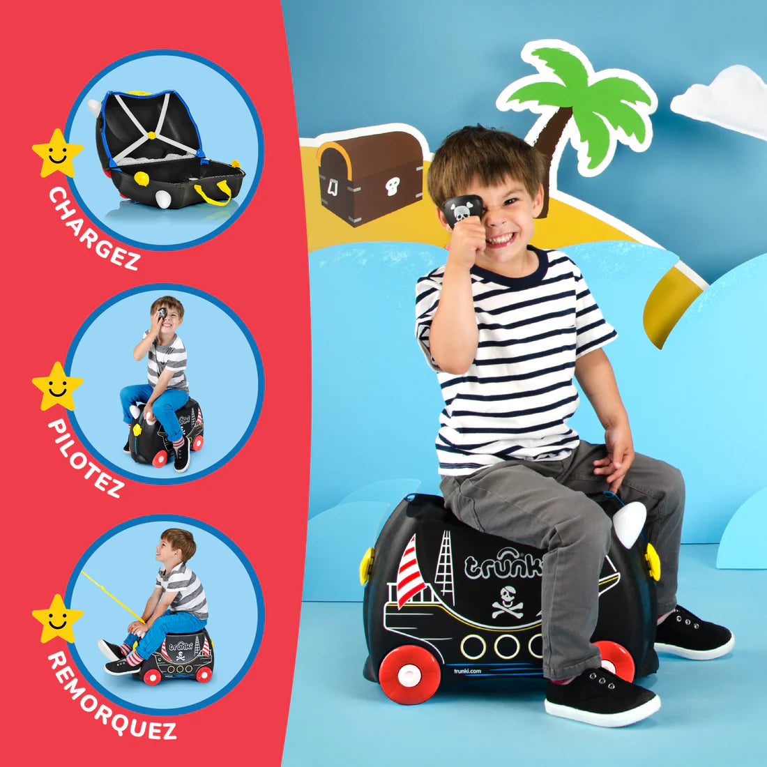 Trunki Ride On - Pedro the Pirate Ship