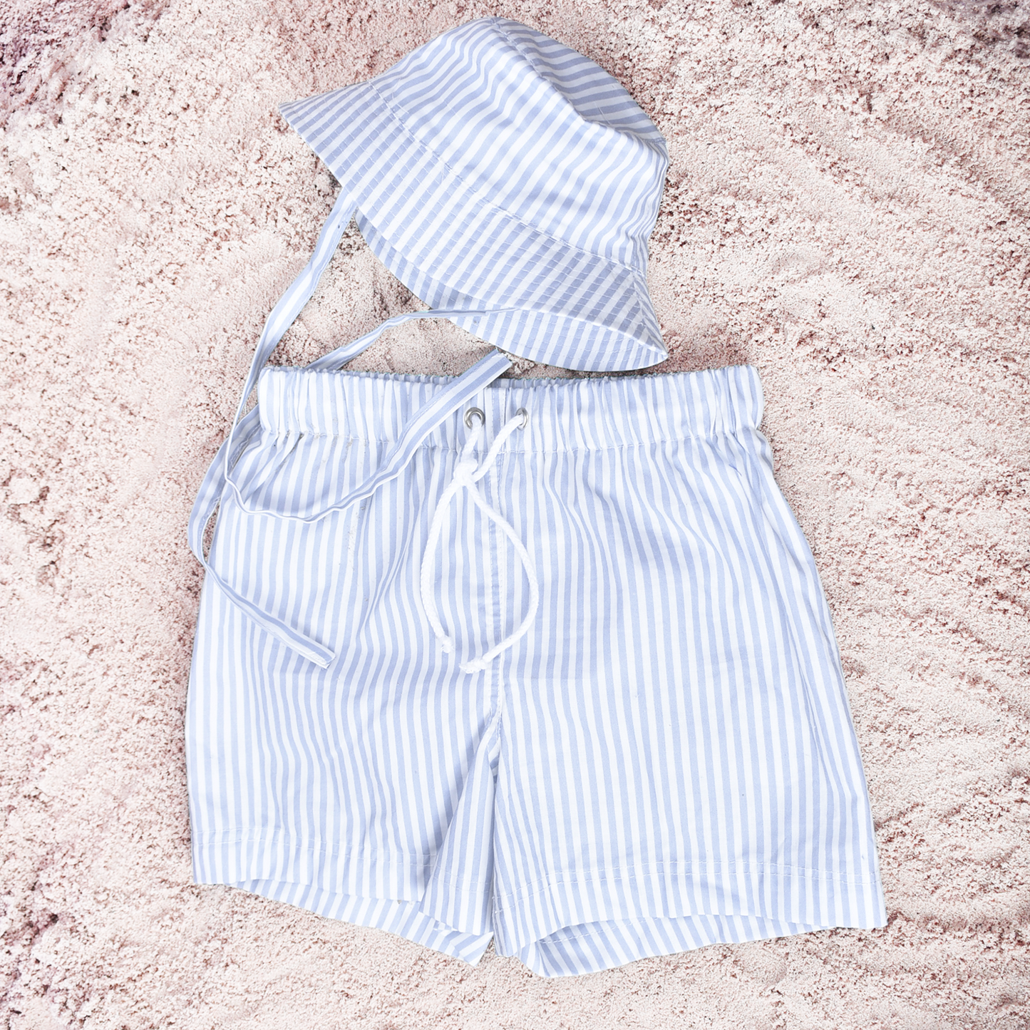 Sun Hat - Blue/White - Blue Stripes