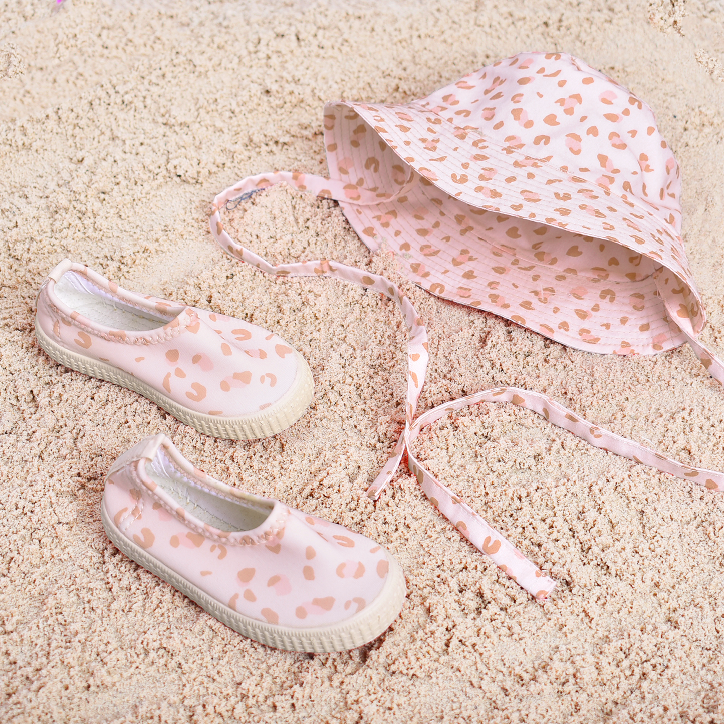 Sun Hat - Old Pink - Leopard