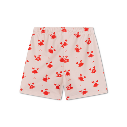 Swim Boxer - Beige/Red - Crabby