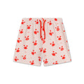 Swim Boxer - Beige/Red - Crabby