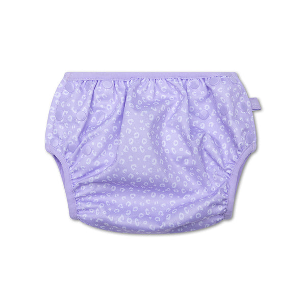 Swim Diaper - Lilac - Leopard