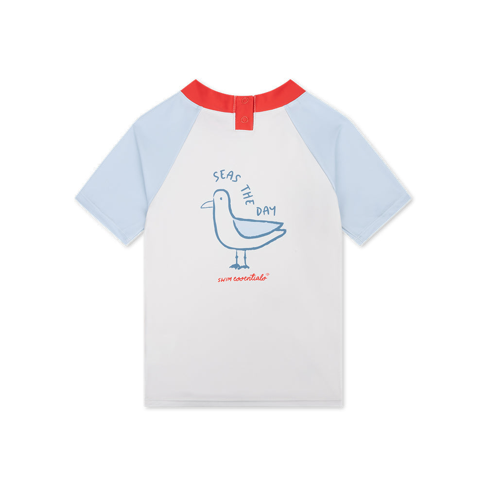 Short-Sleeved Swimming T-Shirt - Multicolored - Seas The Day