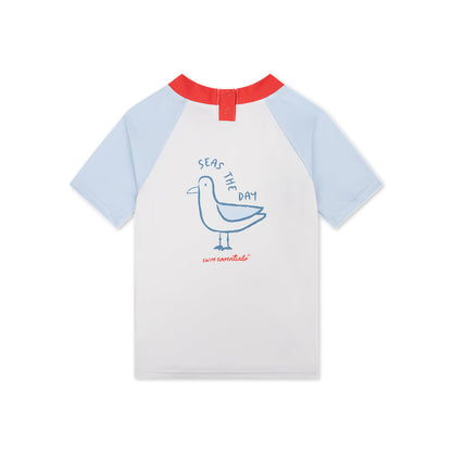 Short-Sleeved Swimming T-Shirt - Multicolored - Seas The Day