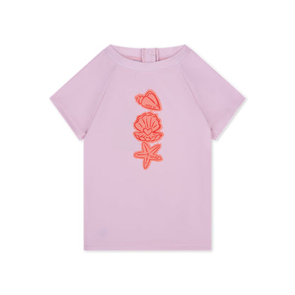 Swimming T-Shirt Short Sleeves - Pink - Coastal Charm