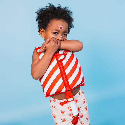 Swim Vest - Red/White - Crabby
