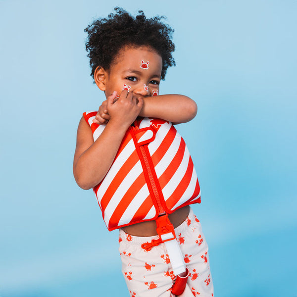 Swim Vest - Red/White - Crabby