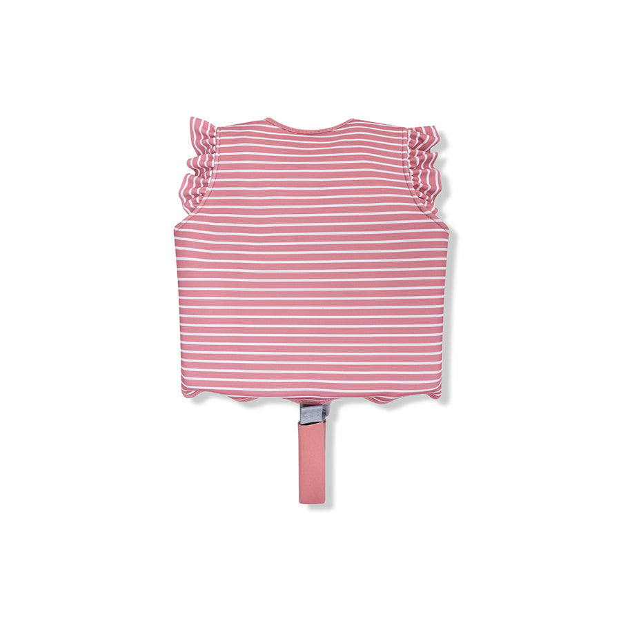 Swim Vest - Red/White - Daisy Flower