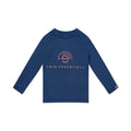 Swimming T-Shirt - Long Sleeve - Dark Blue - Pure Tone
