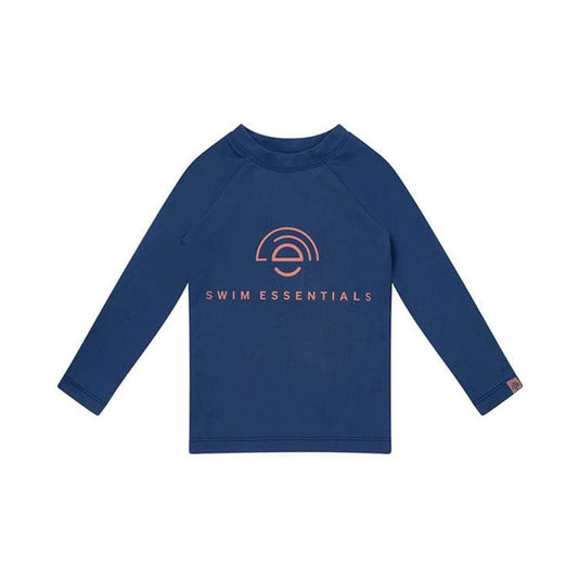 Swimming T-Shirt - Long Sleeve - Dark Blue - Solid Colour