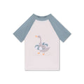Swimming T-Shirt - Short Sleeve - Green - Resort Stripe