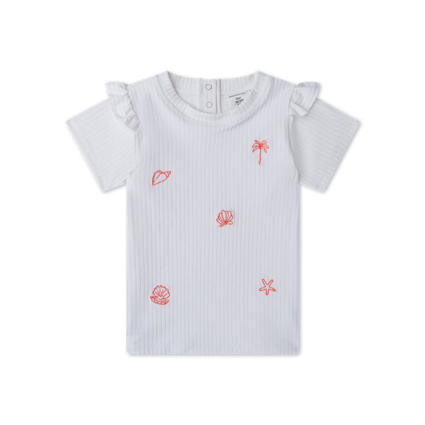 Swimming T-Shirt Short Sleeves - White - White Pearl