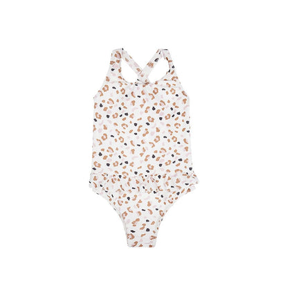 Swimsuit Girls - Khaki - Leopard