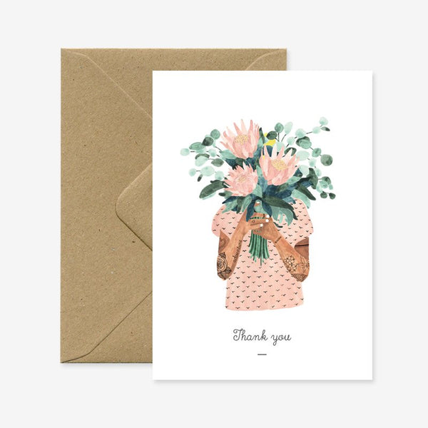 Tattoo girl - Greeting card