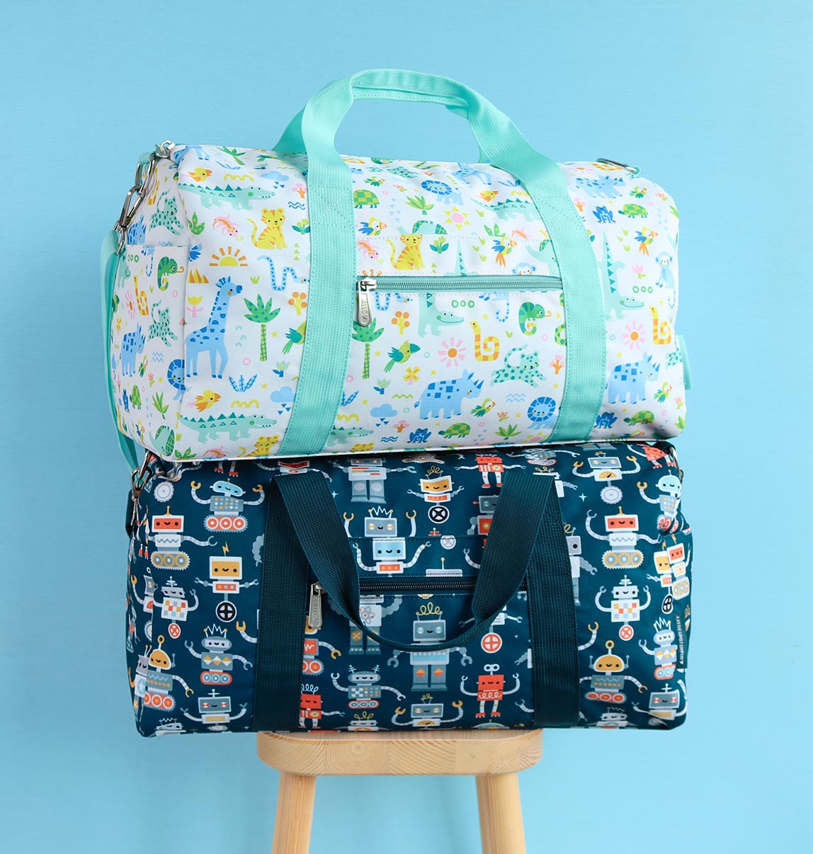 Sac de voyage enfant - Robots – vue 3 – A Little Lovely Company