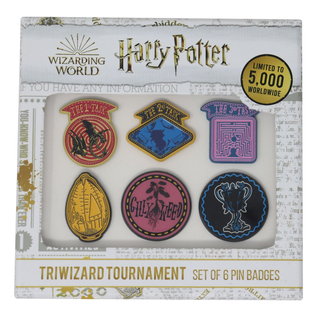 Set de 6 Pin's Harry Potter - Triwizard Tournament