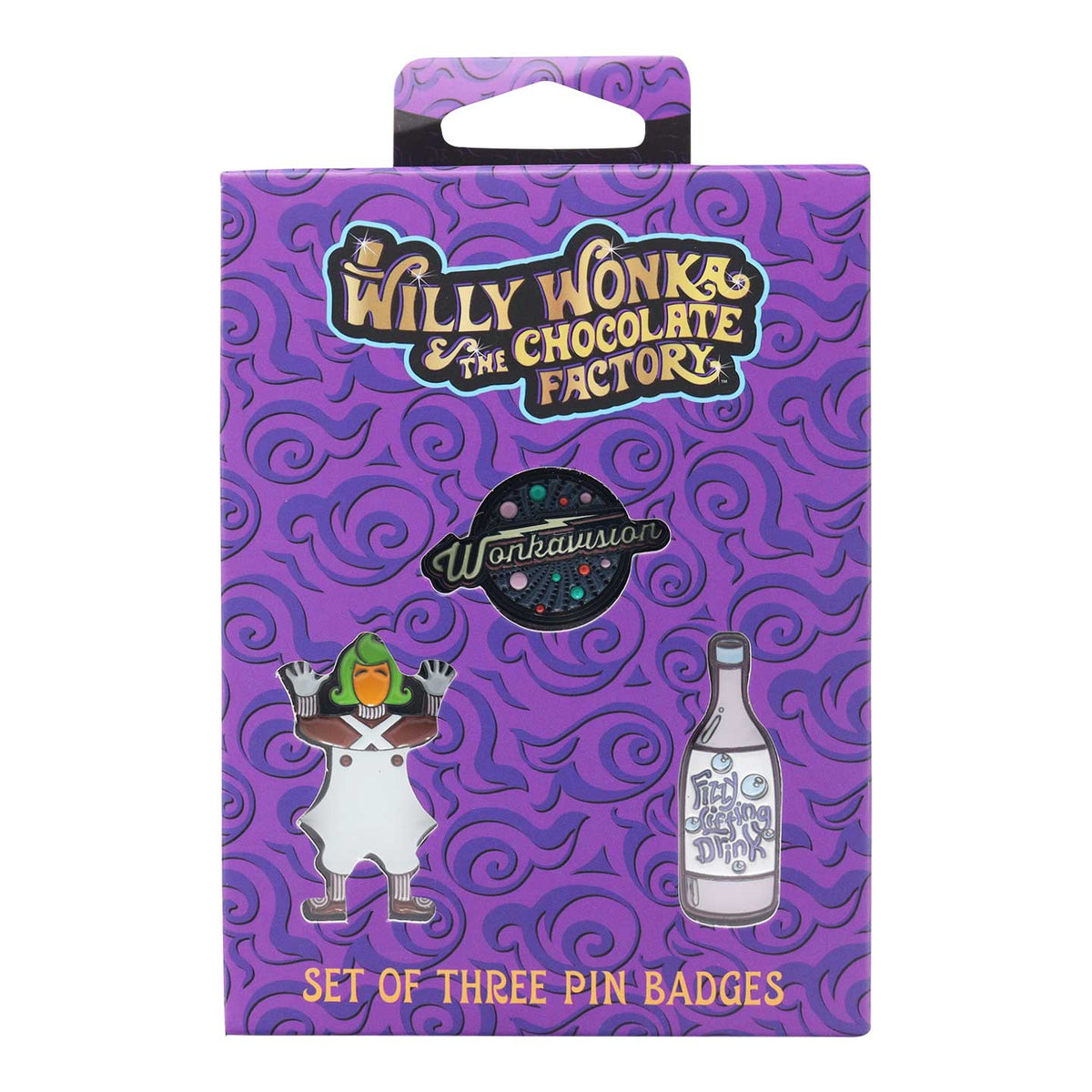 Set de 3 pin's Willy Wonka