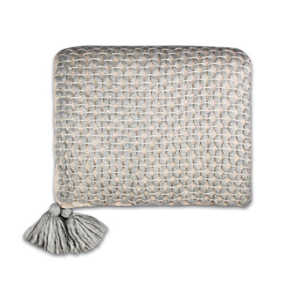 Plaid Treillis gris - 125 x 150 cm