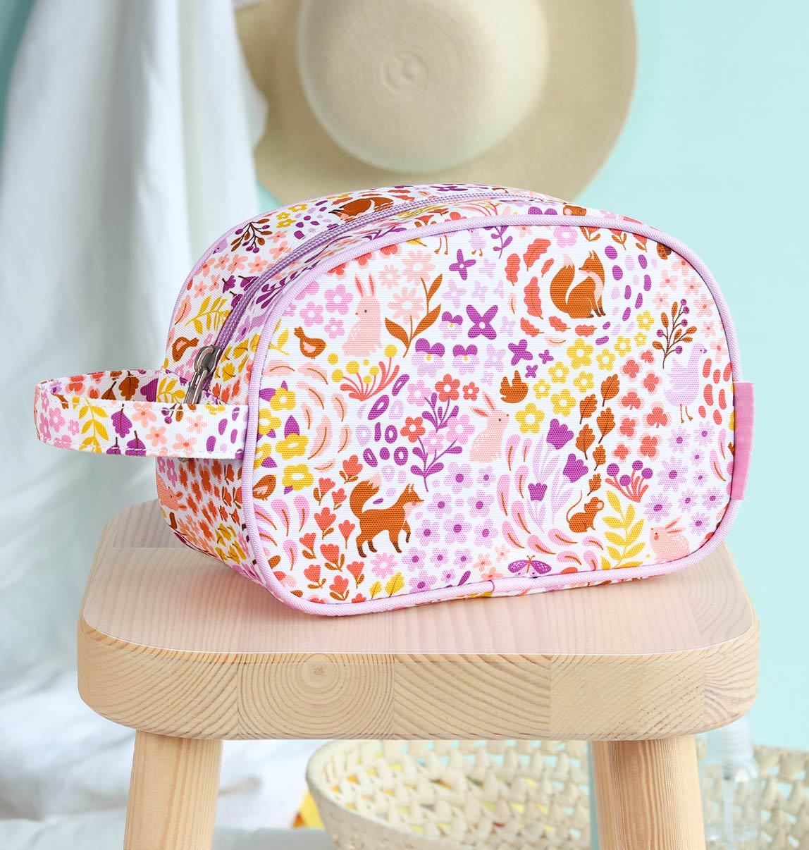 Trousse de toilette enfant - Jardin fleuri