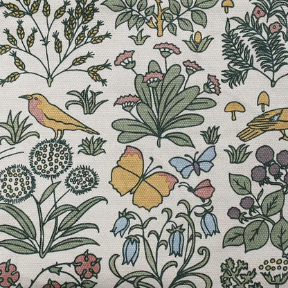 Pochette en coton recyclé Voysey Jardin botanique Faune