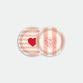 Pink Stripes - Coaster Duo