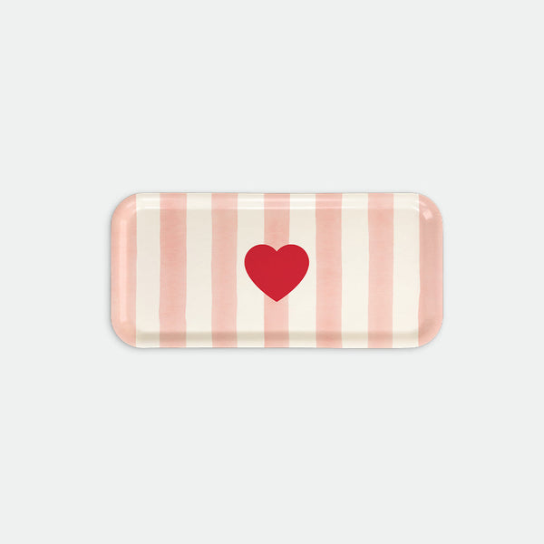 Pink stripes - Coffee Tray