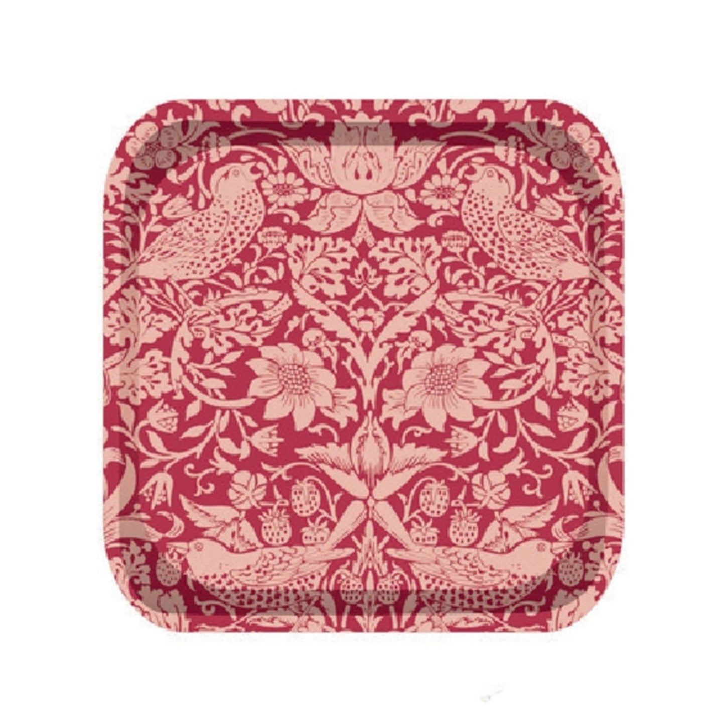 Plateau William Morris - ACS Raspberry 20x20 cm