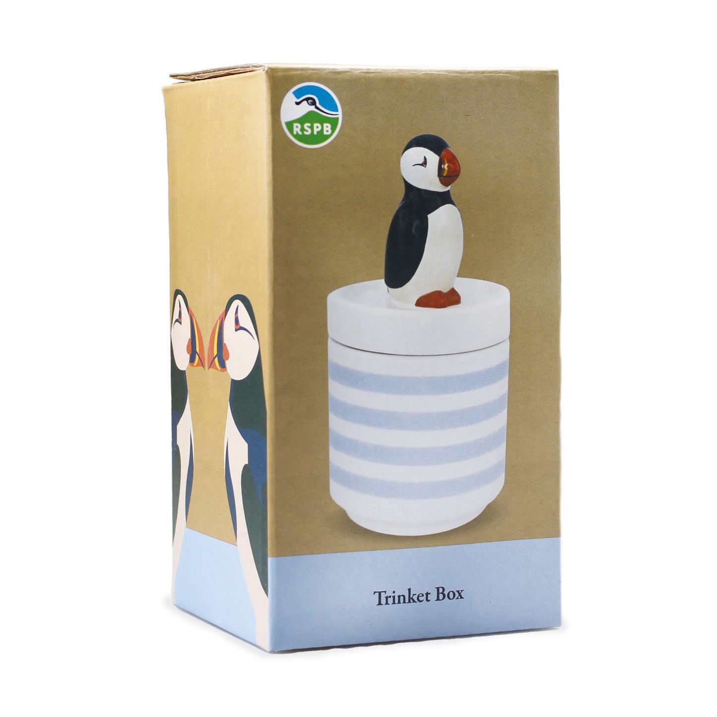 Boîte à bijoux en céramique Macareux RSPB