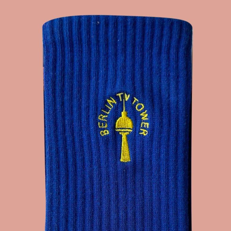 Chaussettes Brodées Tour de Télévision de Berlin