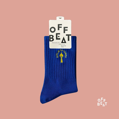Chaussettes Brodées Tour de Télévision de Berlin