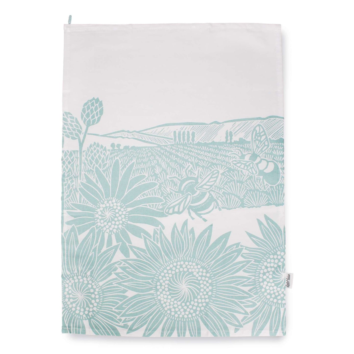 Tea towel Kate Heiss Powder blue