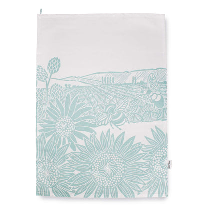 Tea towel Kate Heiss Powder blue