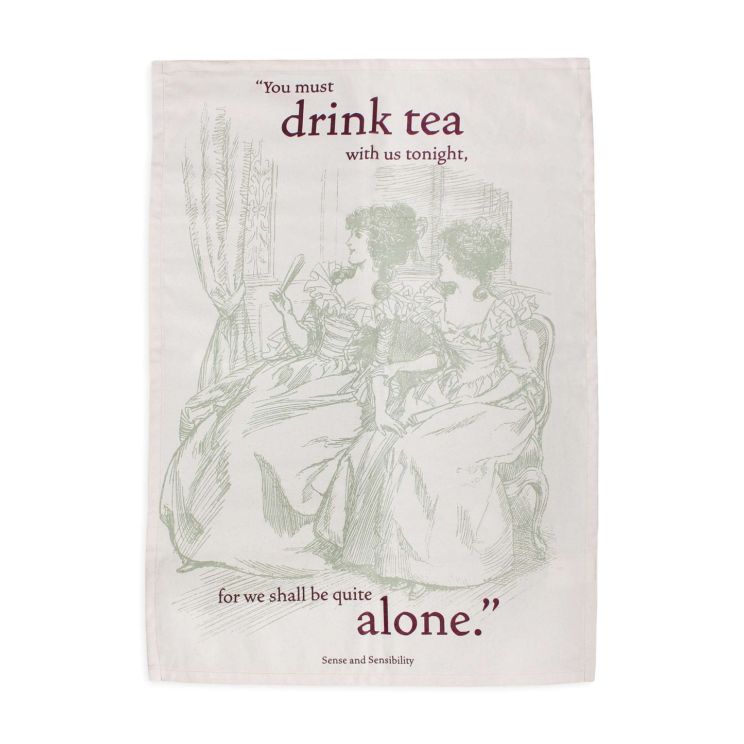 Torchon Jane Austen - en coton recyclé Pulteney Press